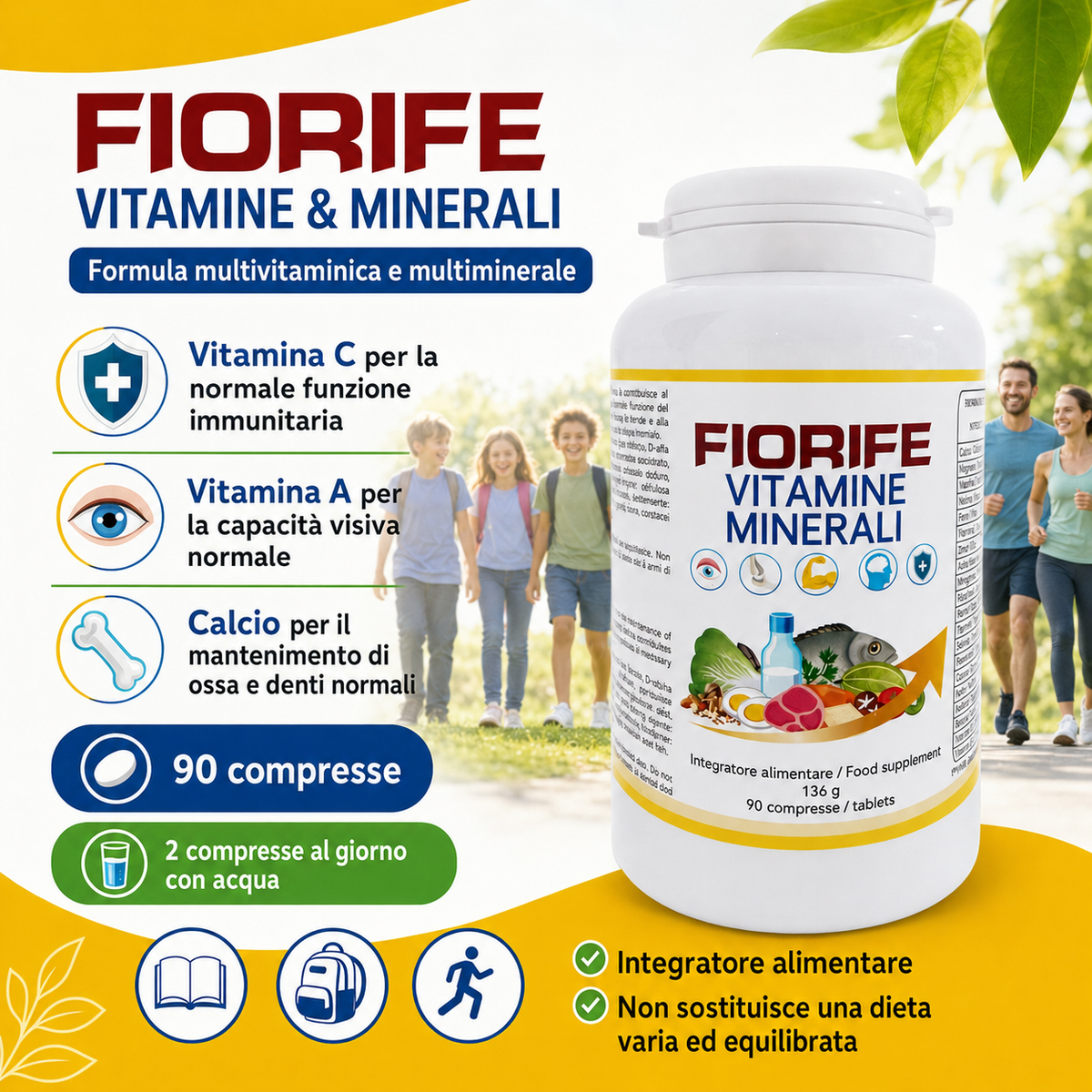 Fiorife Vitamine e Minerali - benefici e modo d'uso