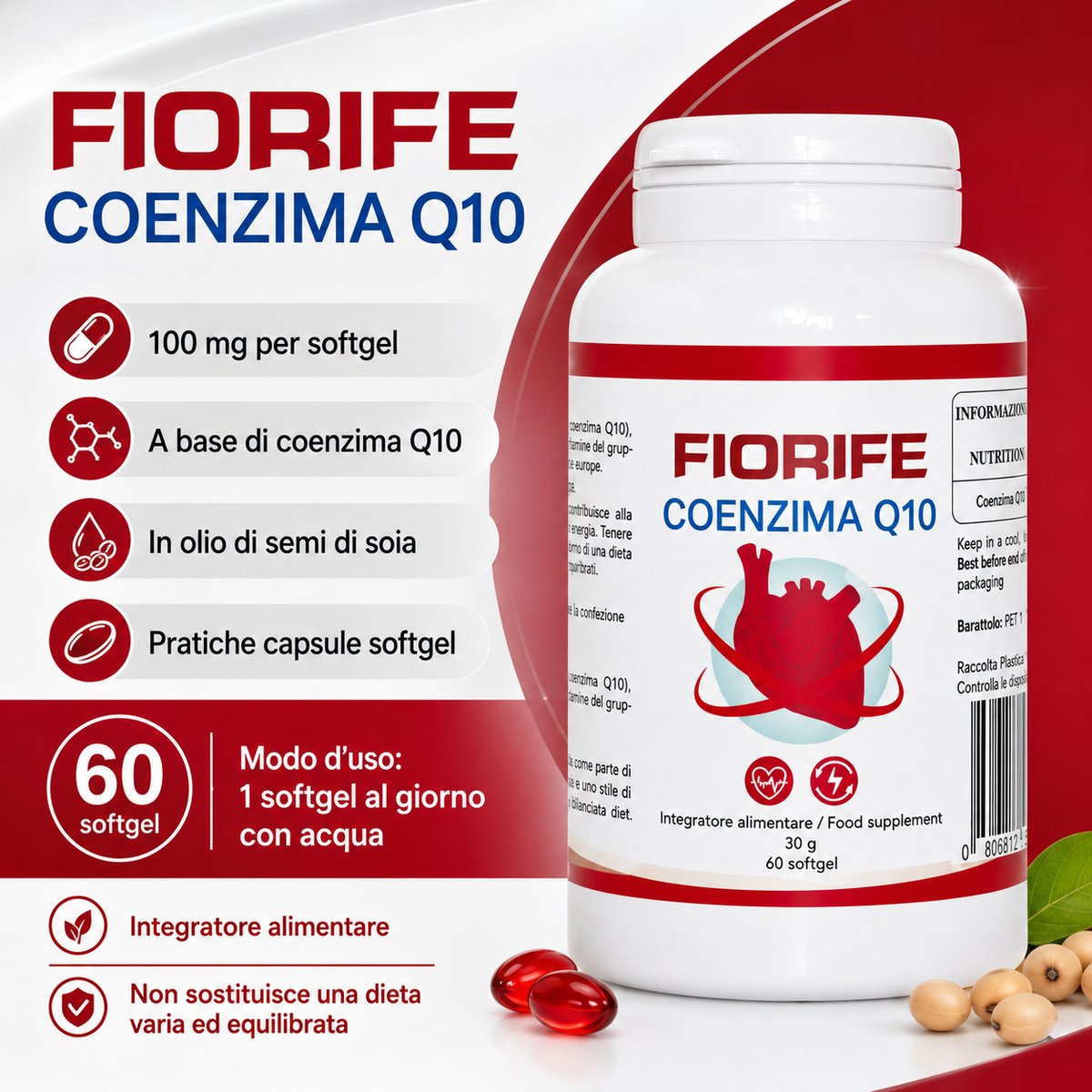 Fiorife Coenzima Q10 - composizione e modo d'uso