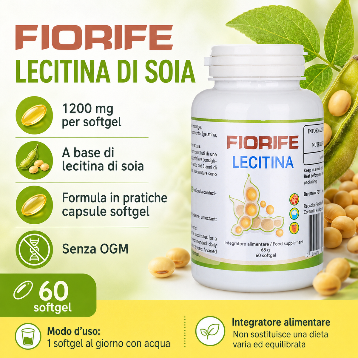 Fiorife Lecitina di Soia - composizione e modo d'uso