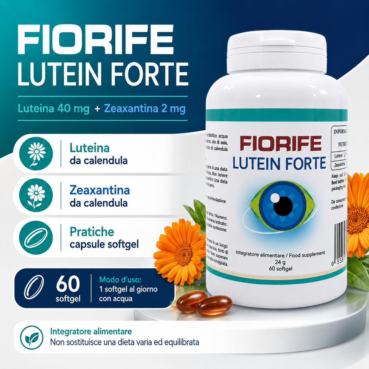 Fiorife Lutein Forte - composizione e modo d'uso