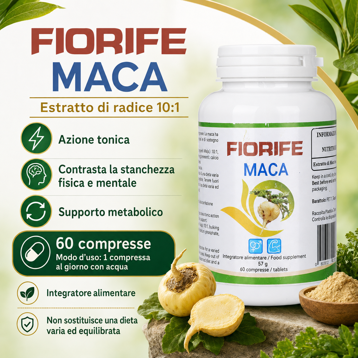 Fiorife Maca - caratteristiche e modo d'uso